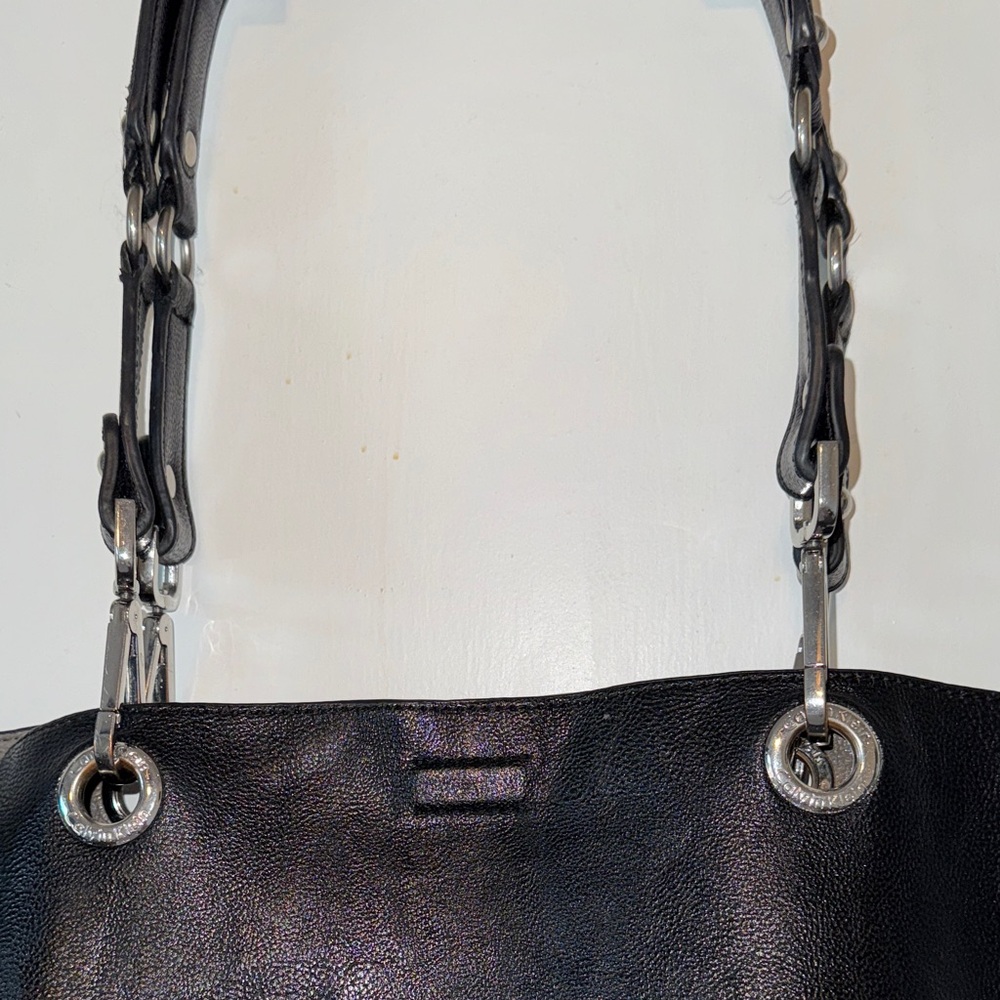 Calvin Klein Black Leather Tote Bag - Picture 3 of 7